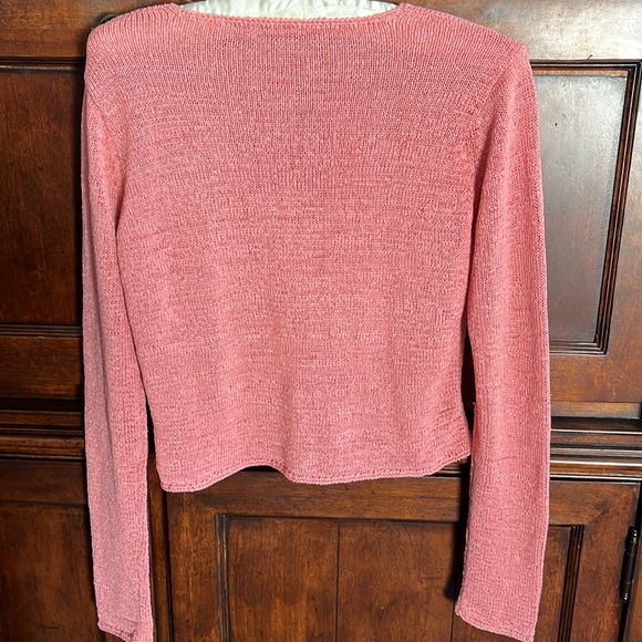 Finishing Touches A Pretty Silk Over the Shoulder Sweater - Picture 3 of 7